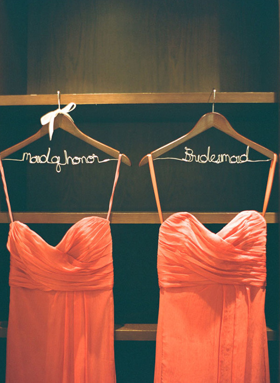 bridesmaid and maid of honor hangers