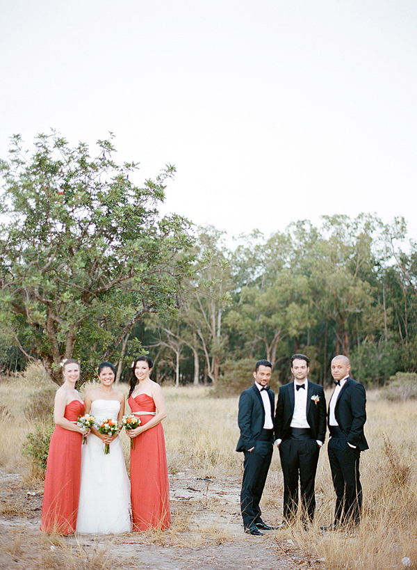 coral-and-yellow-beach-wedding