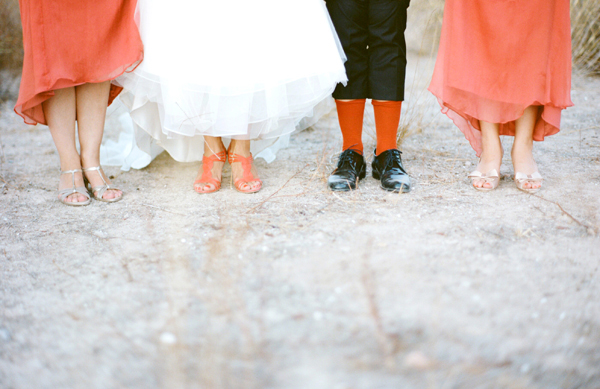 coral-and-yellow-beach-wedding