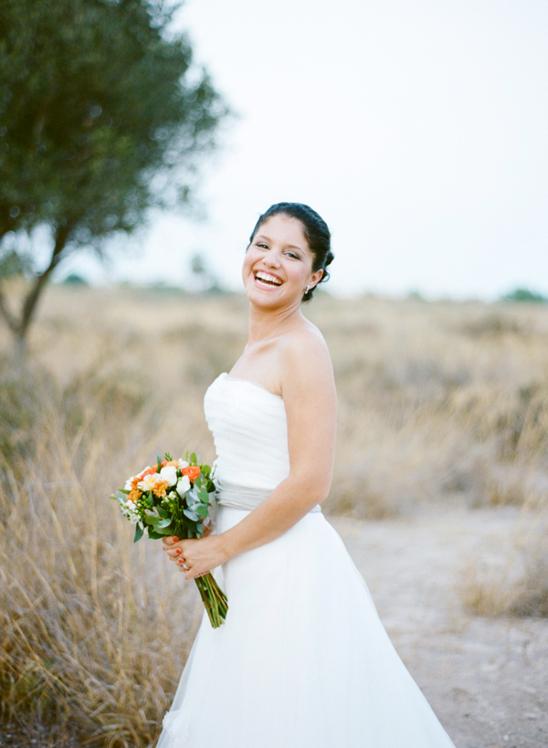coral-and-yellow-beach-wedding