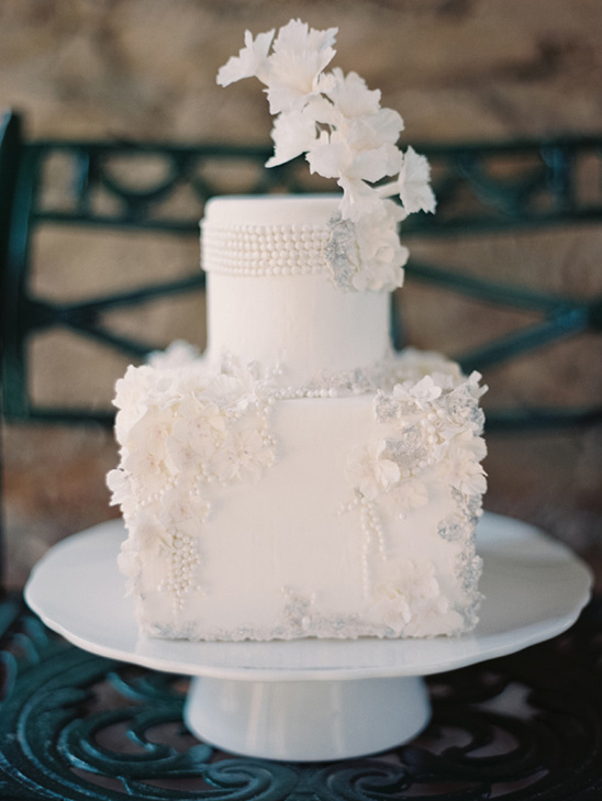 Elegant White Wedding Cake by Maggie Austin Cakes