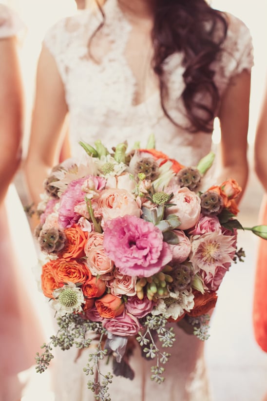 pink and peach bouquet