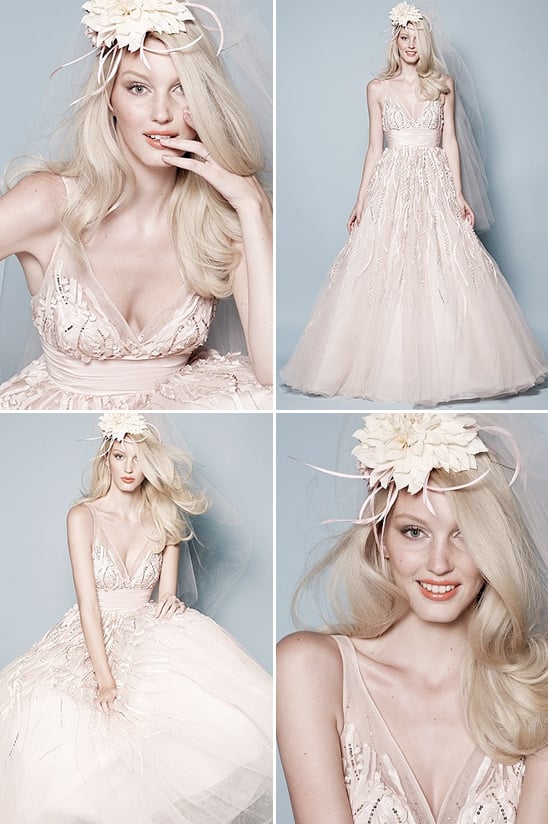 pink watters wedding gown