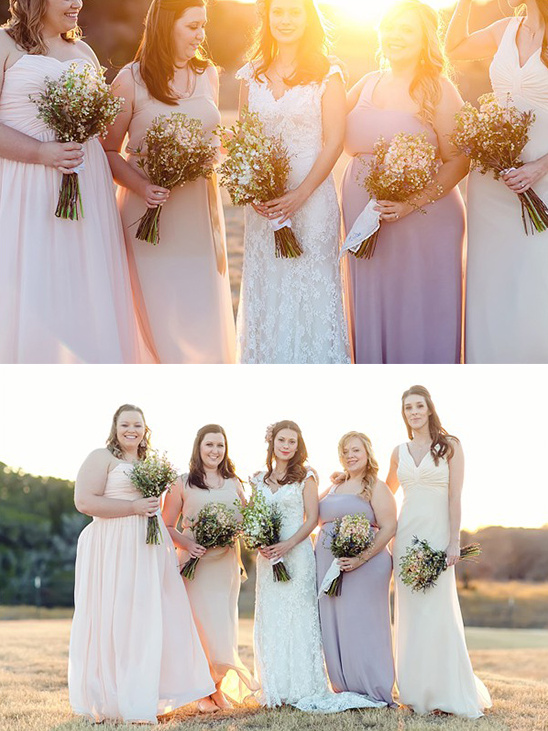 pastel bridesmaid dresses