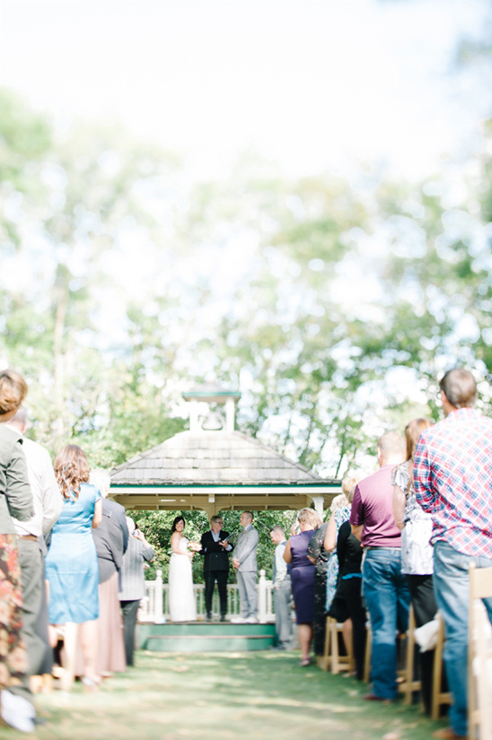 outdoor wedding ceremony at Minnetonka Orchards