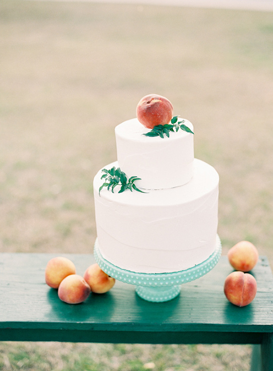 peach wedding cake baked with love by Ally & Elloise