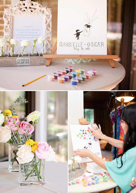 painted guest book