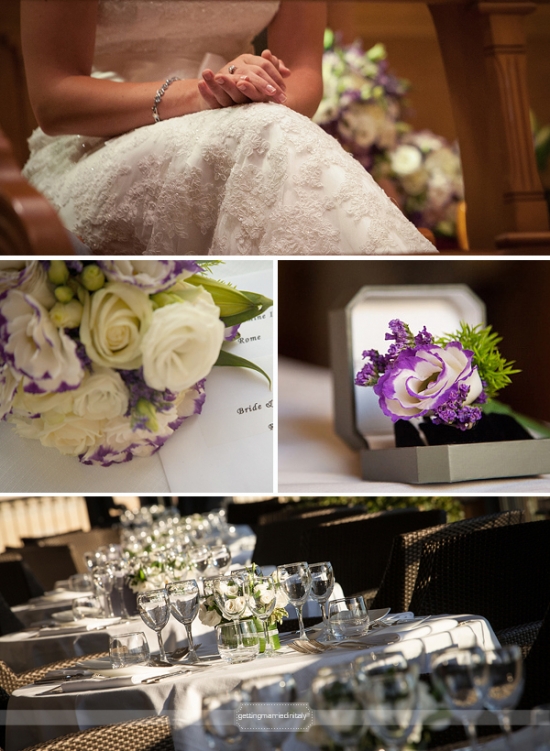 Wedding day details: bride, flowers, tablescape, wedding decor
