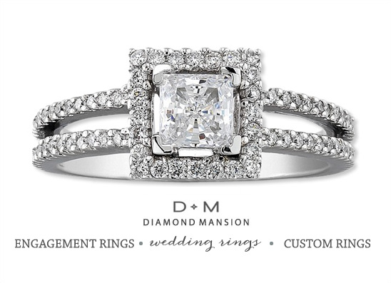Diamond Mansion Wedding Rings