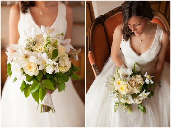 Large white bridal floral bouquet by Three Leaf Floral, Cat Mayer Studio of Grand Junction, Colorado