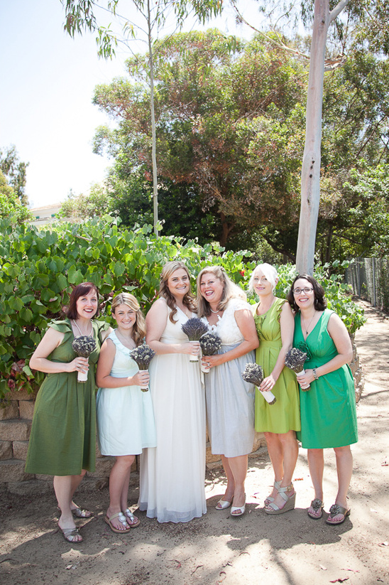 green bridesmaids dresses from Amanda Archer