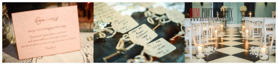 Wedding wishes cards and ceremony set up
