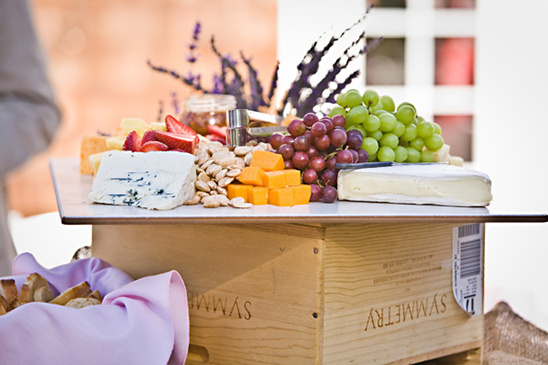 Delicious cheese and fruit platter perfect for any event