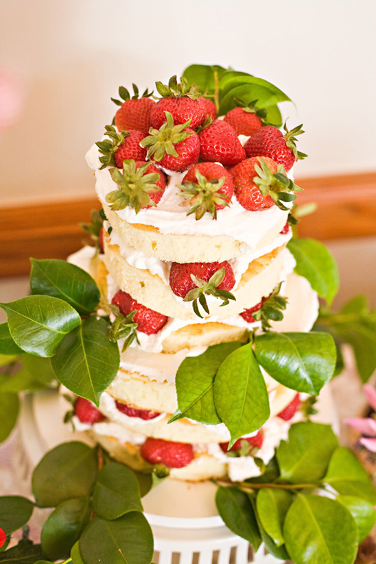 fresh strawberry cake by Pacific Harvest Catering