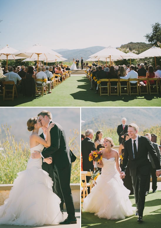 outdoor wedding ceremony at Holman Ranch