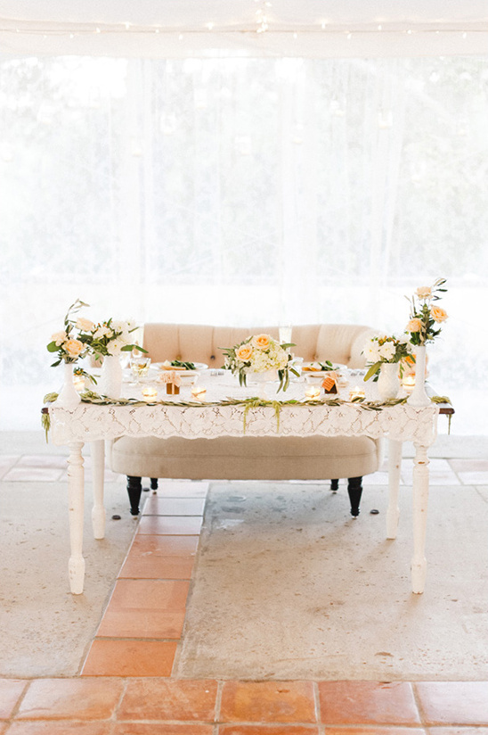 romantic sweetheart table