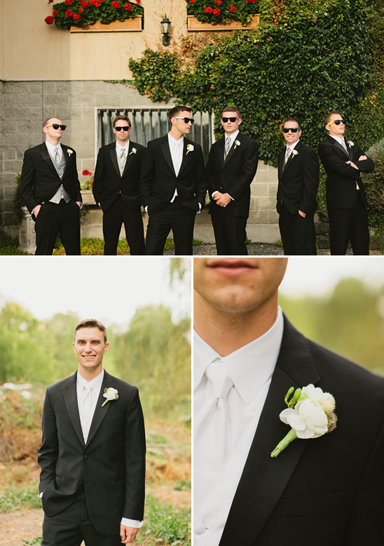 white boutonniere by Bella Signature Design