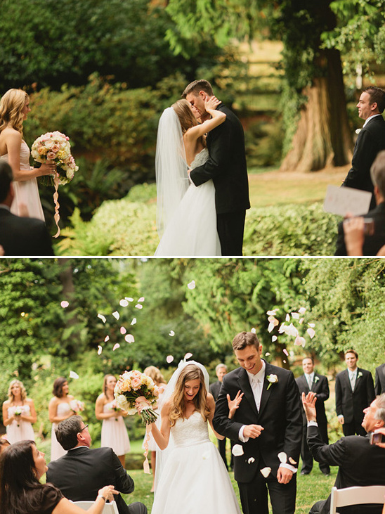 romantic outdoor wedding ceremony