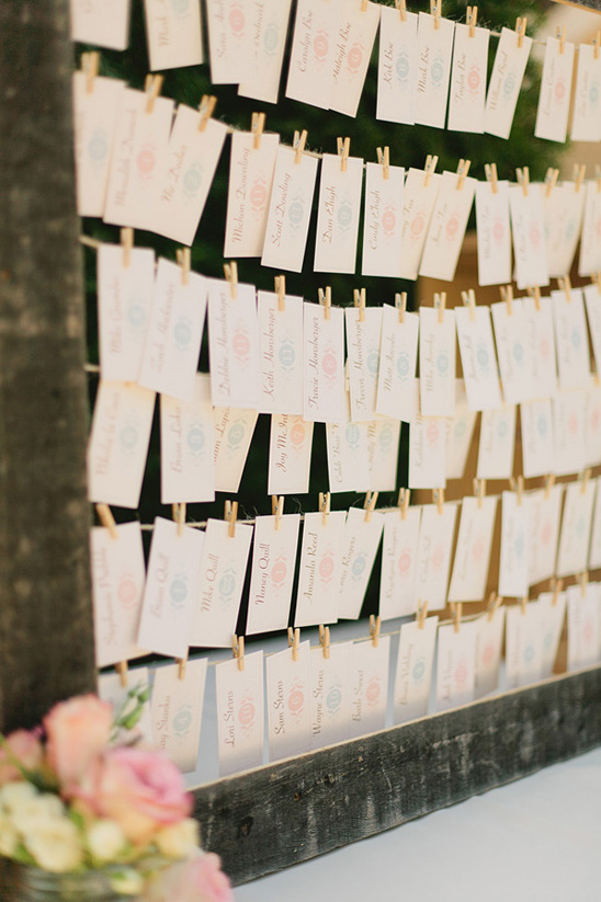 escort card ideas