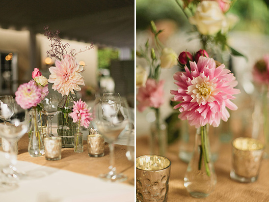 pink wedding flowers
