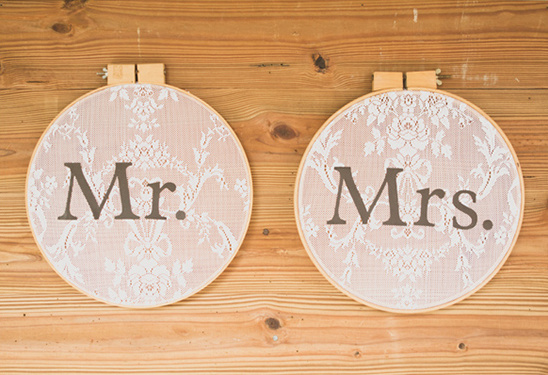 mr. and mrs. signs