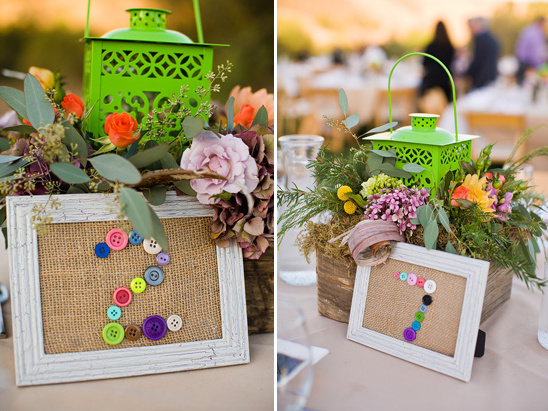 diy button table numbers