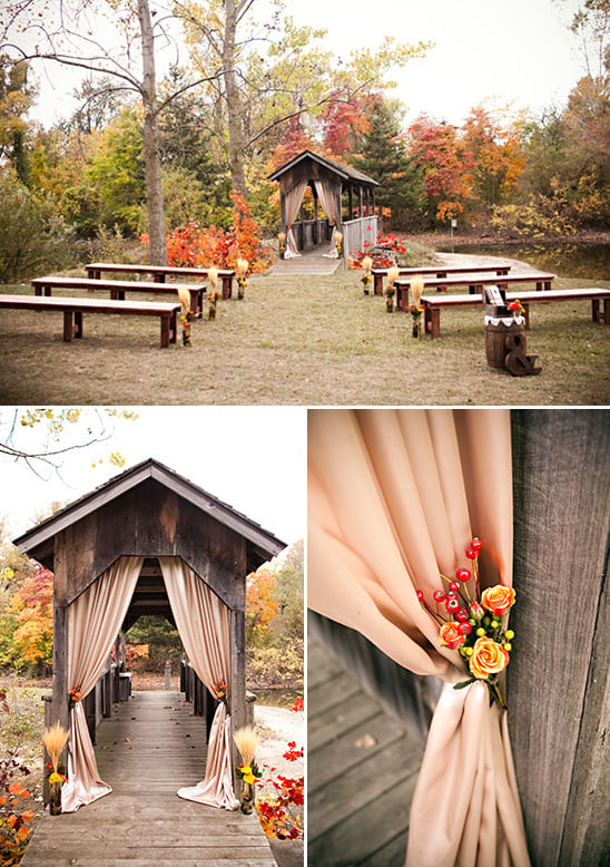 outoor fall wedding ceremony ideas