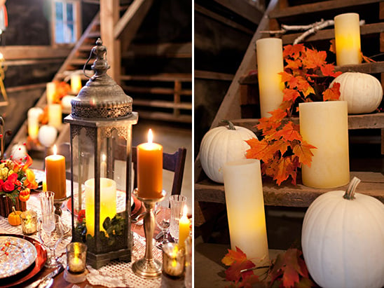fall wedding table decor