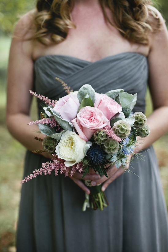 pink and green bouquet by Munster Rose