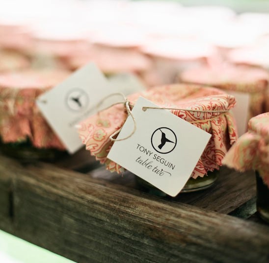 favors used as escort cards