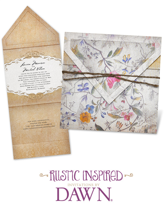 Rustic Wedding Invites From Invitations By Dawn