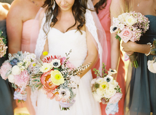 bridesmaid spirng wedding bouquets
