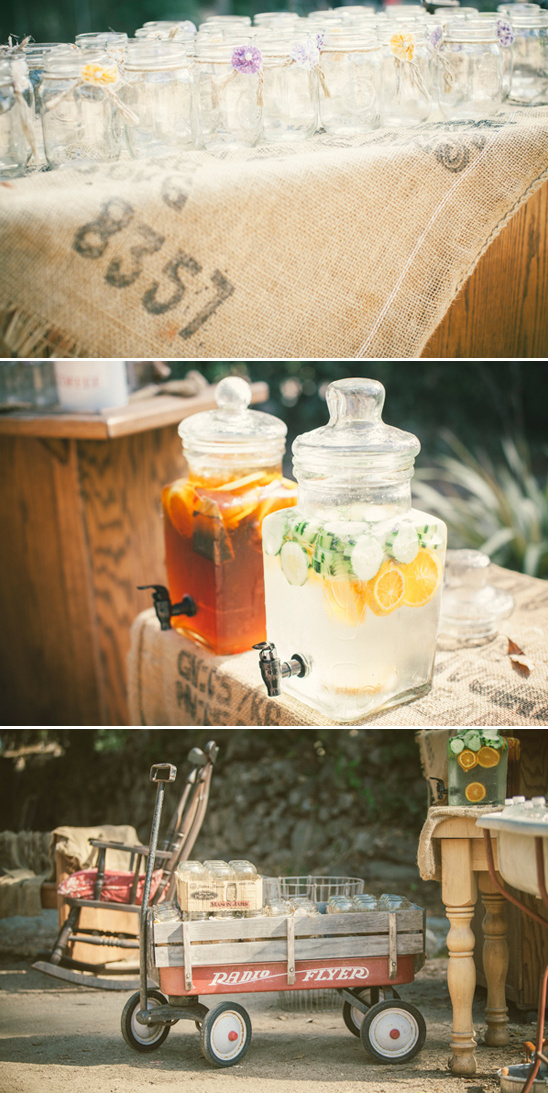 rustic drink table ideas