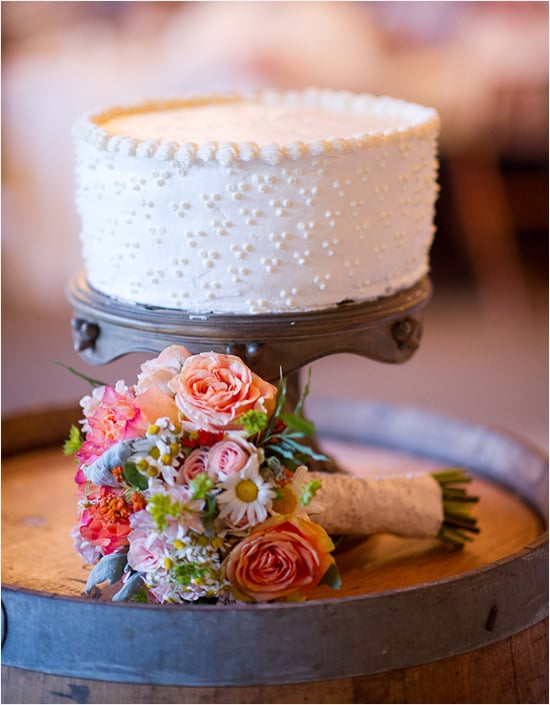 french dot wedding cake