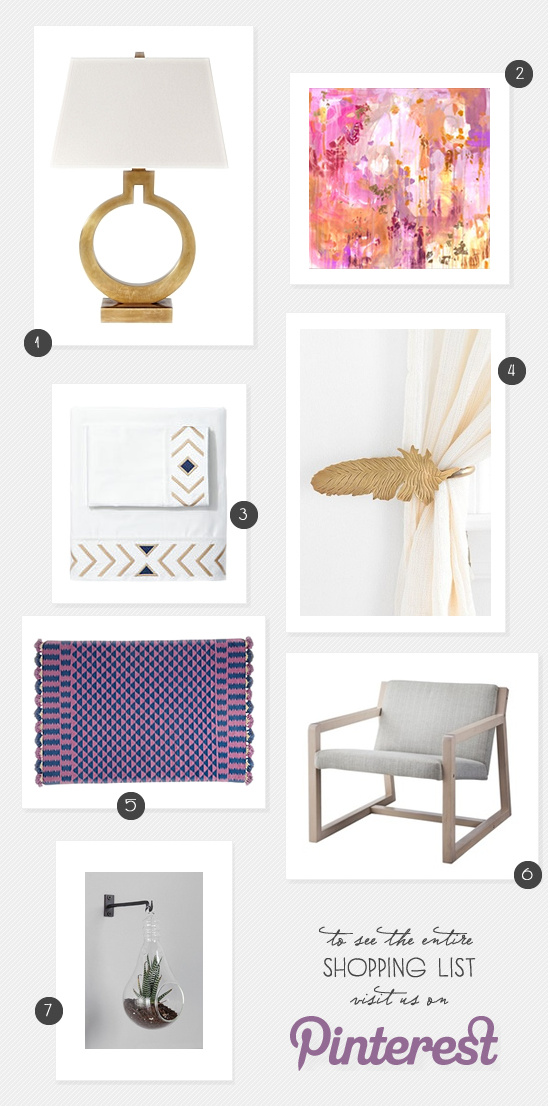 Room Redesign Shopping List