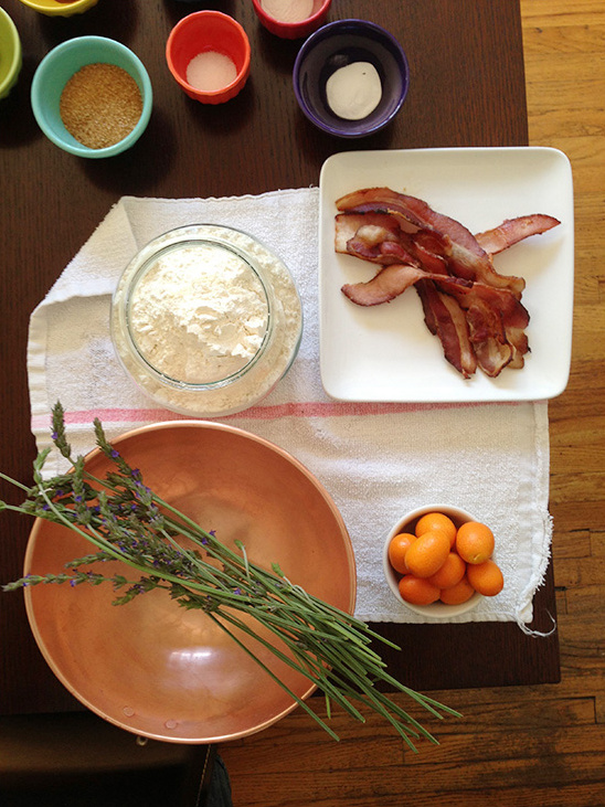 Buttermilk Bacon Kumquat Scone Recipe