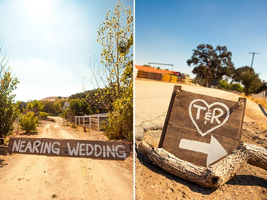 wooden wedding signs