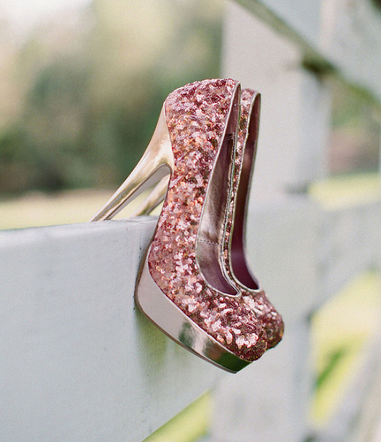 pink sparkly wedding shoes