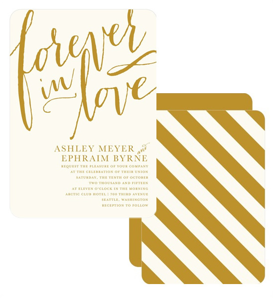 striped wedding invitations