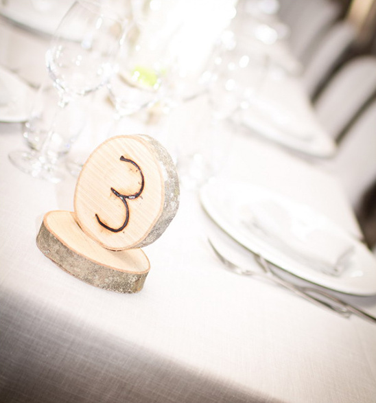 hand carved table numbers