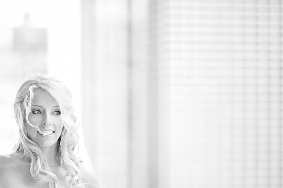 Black and white portrait of a beautiful smiling woman