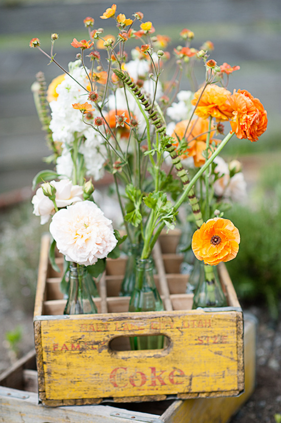 orange wedding flower ideas