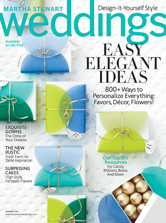 Martha Stewart Weddings magazine cover summer 2013