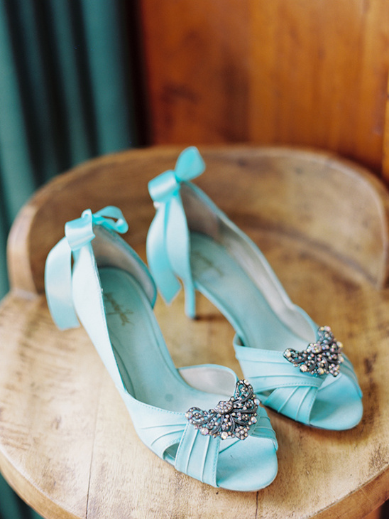 aqua wedding shoes