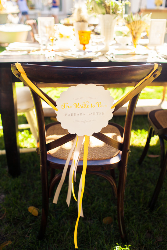 Bridesmaids chair, Barbara Barfee, the bride to be