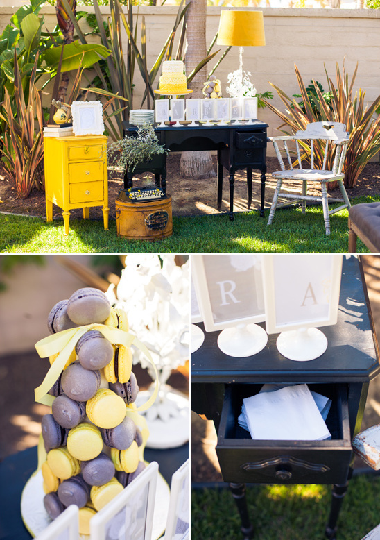 Outdoor party treats and decor