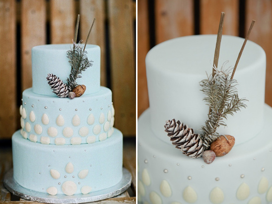 baby blue wedding cake by Sweet On You