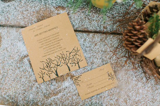 simple rustic wedding invites by Devoted To You