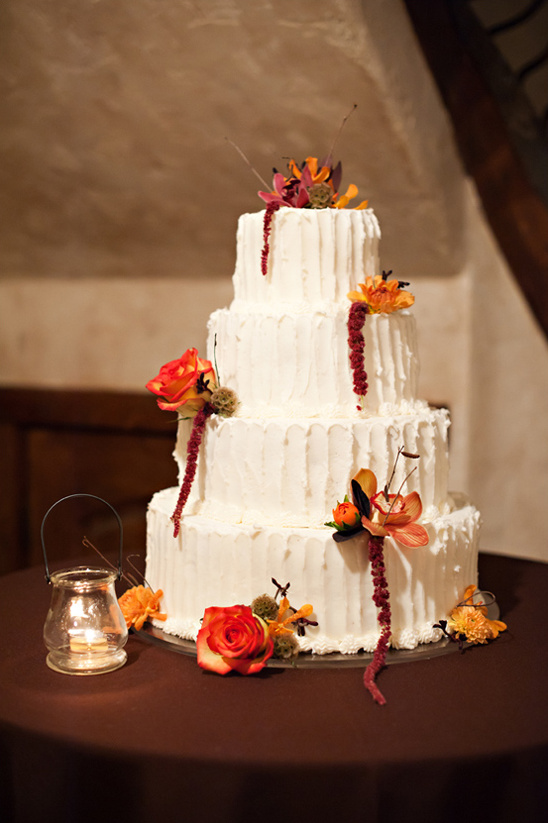 fall wedding cake by Carrie's Cakes