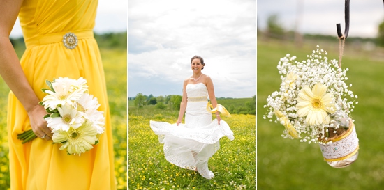 Yellow themed wedding ideas and inspirations outdoors